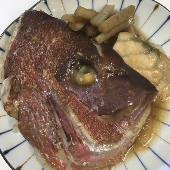 鯛とゴボウのアラ炊き